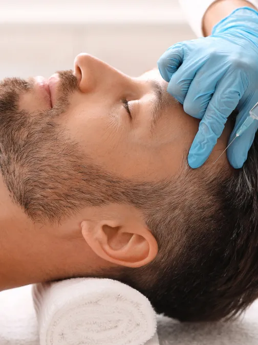 Microscopic examination during Mohs surgery procedure